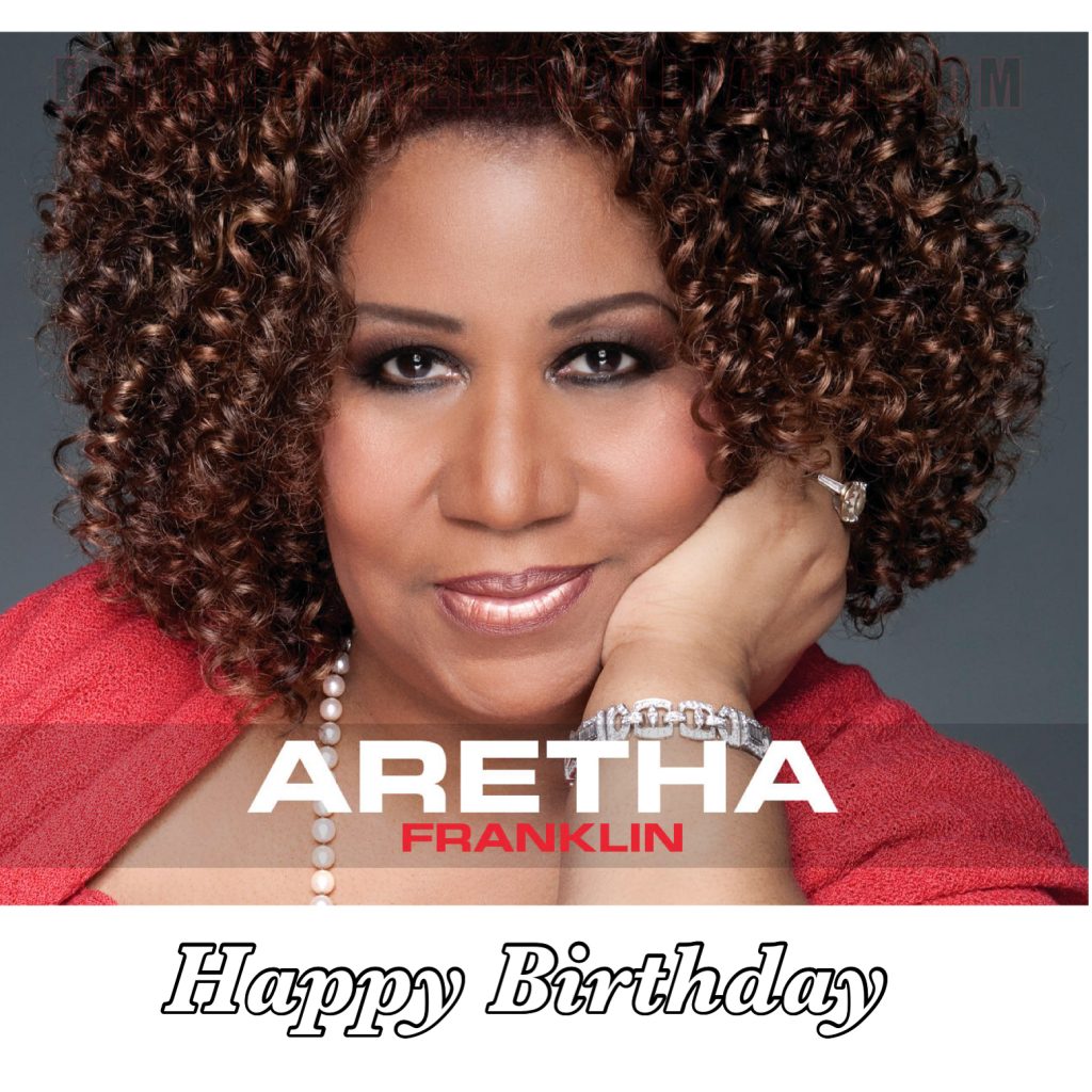Aretha Franklin birthday image