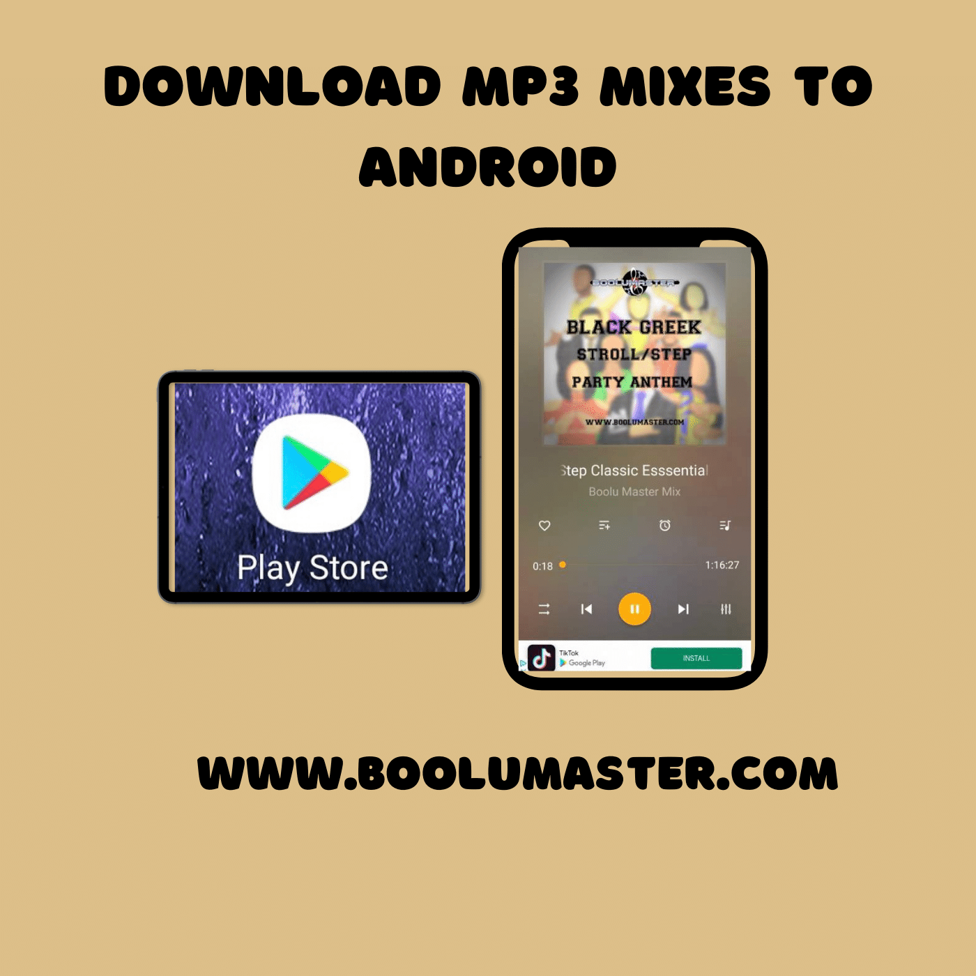 downloading to a android phone boolumaster mixes